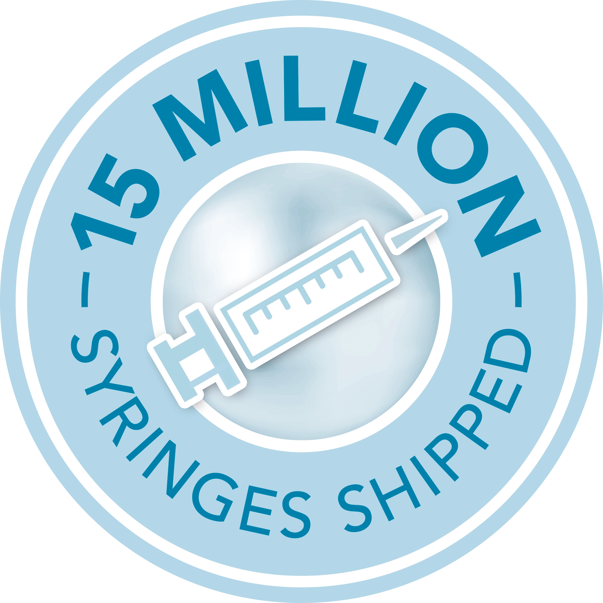 15 million syringes shipped